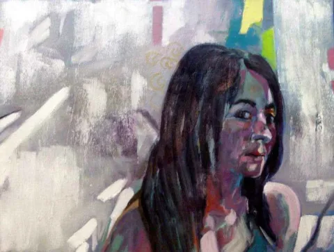 "isimsiz" eseri SELAHATTİN AYDIN tarafından 2009 yılında 45x60 cm ölçülerinde Tuval üzeri yağlı boya tekniği ile yapılmıştır.