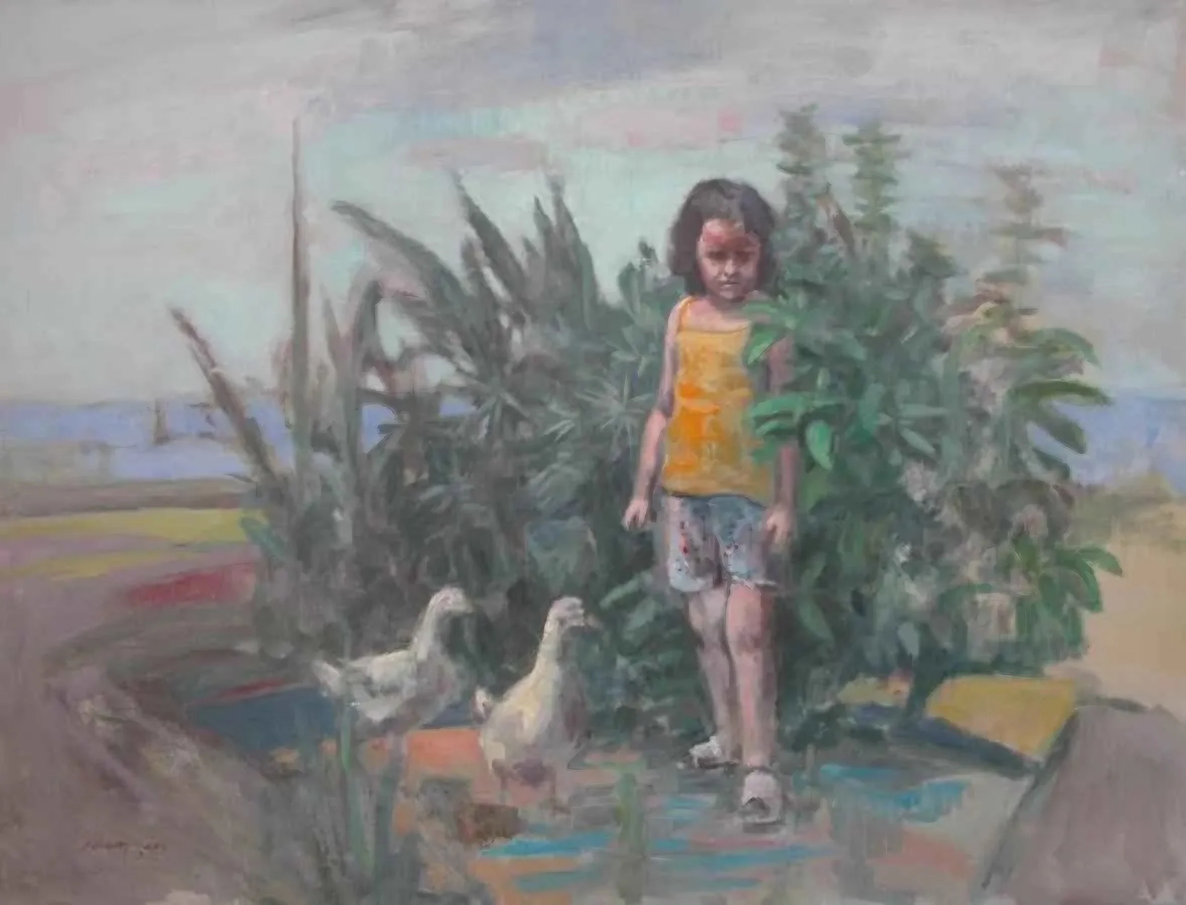 "isimsiz" eseri SELAHATTİN AYDIN tarafından 2009 yılında 65x85 cm ölçülerinde Tuval üzeri yağlı boya tekniği ile yapılmıştır.