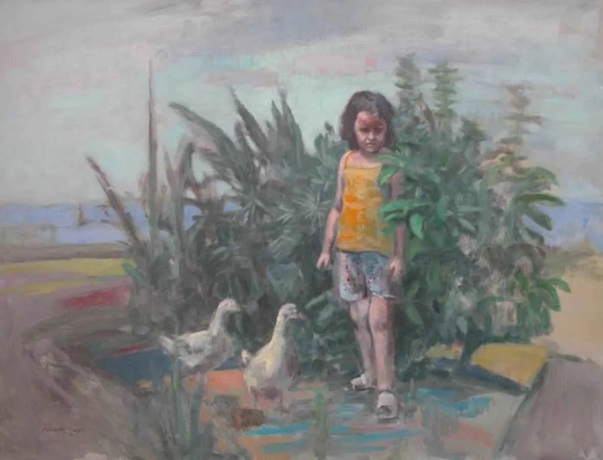 "isimsiz" eseri SELAHATTİN AYDIN tarafından 2009 yılında 65x85 cm ölçülerinde Tuval üzeri yağlı boya tekniği ile yapılmıştır.
