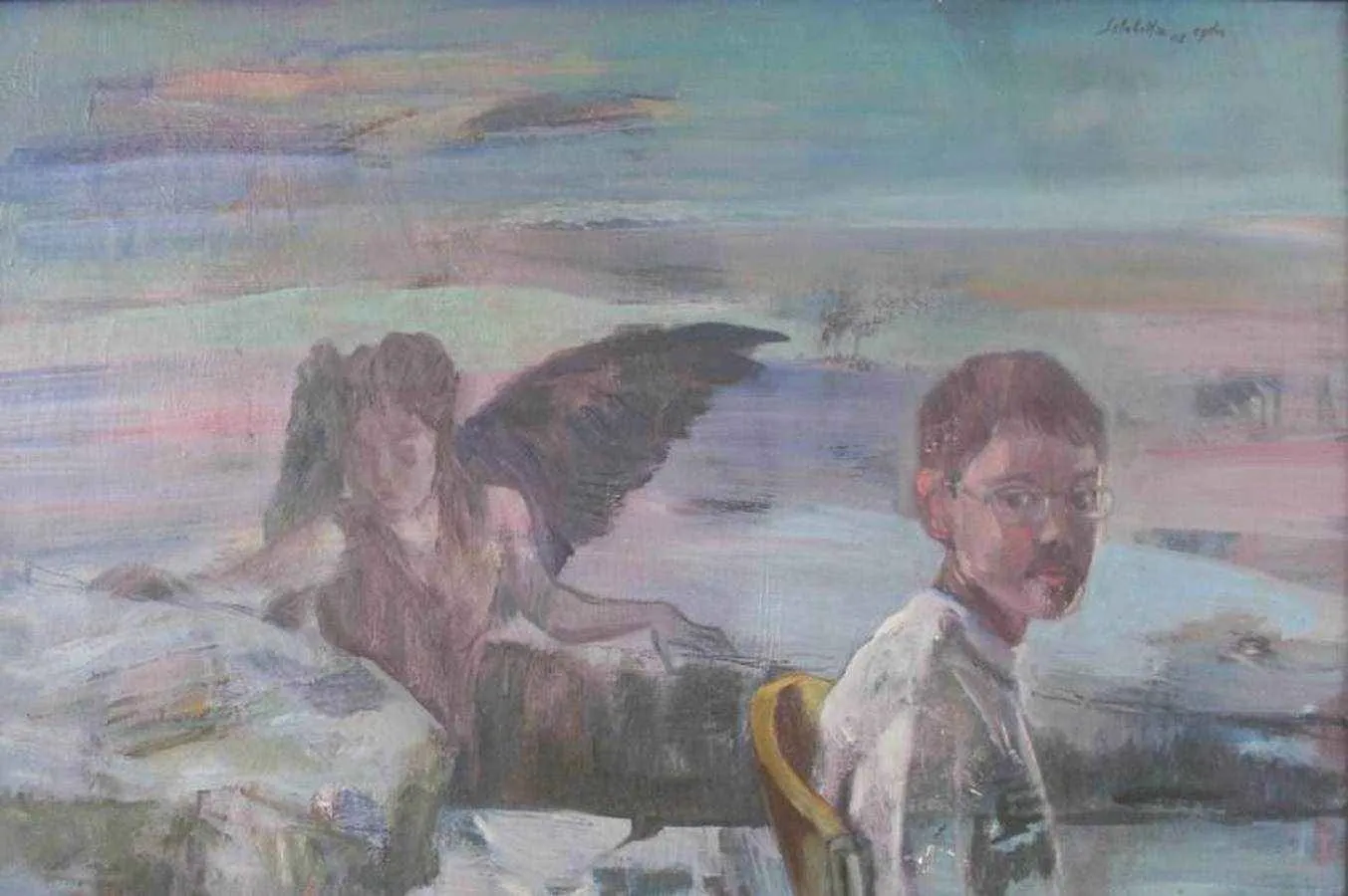 "isimsiz" eseri SELAHATTİN AYDIN tarafından 2009 yılında 40x60 cm ölçülerinde Tuval üzeri yağlı boya tekniği ile yapılmıştır.