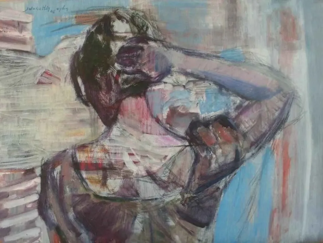 "isimsiz" eseri SELAHATTİN AYDIN tarafından 2009 yılında 40x40 cm ölçülerinde Tuval üzeri yağlı boya tekniği ile yapılmıştır.