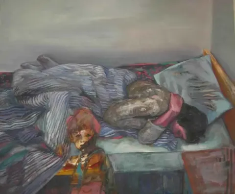 SELAHATTİN AYDIN — “isimsiz”, 2009 "isimsiz" eseri SELAHATTİN AYDIN tarafından 2009 yılında 100x120 cm ölçülerinde Tuval üzeri yağlı boya tekniği ile yapılmıştır.