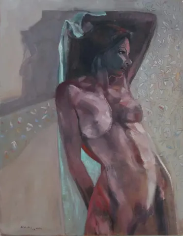 SELAHATTİN AYDIN — “isimsiz”, 2009 "isimsiz" eseri SELAHATTİN AYDIN tarafından 2009 yılında 85x65 cm ölçülerinde Tuval üzeri yağlı boya tekniği ile yapılmıştır.