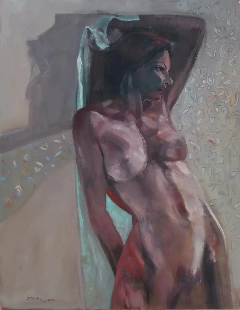 "isimsiz" eseri SELAHATTİN AYDIN tarafından 2009 yılında 85x65 cm ölçülerinde Tuval üzeri yağlı boya tekniği ile yapılmıştır.