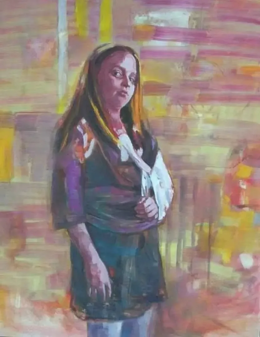 "isimsiz" eseri SELAHATTİN AYDIN tarafından 2009 yılında 90x70 cm ölçülerinde Tuval üzeri yağlı boya tekniği ile yapılmıştır.