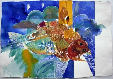 "Pinalı 2" eseri SEMİH KAPLAN tarafından 2008 yılında 70x100 cm ölçülerinde Kağıt üzeri sulu boya tekniği ile yapılmıştır.