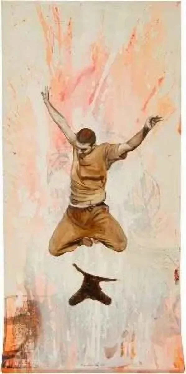 "isimsiz" eseri SEYDİ MURAT KOÇ tarafından 2008 yılında 125x50 cm ölçülerinde Tuval üzeri akrilik ve yağlı boya tekniği ile yapılmıştır.