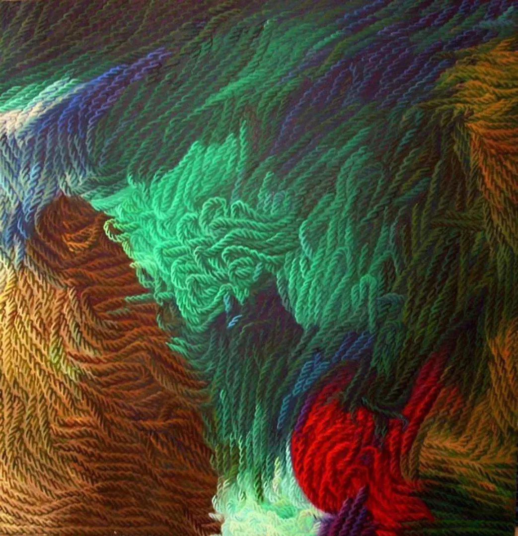 "Görsel Dokunuşlar-VIII" eseri AHMET YEŞİL tarafından 2010 yılında 90x80 cm ölçülerinde Tuval üzeri yağlı boya tekniği ile yapılmıştır.