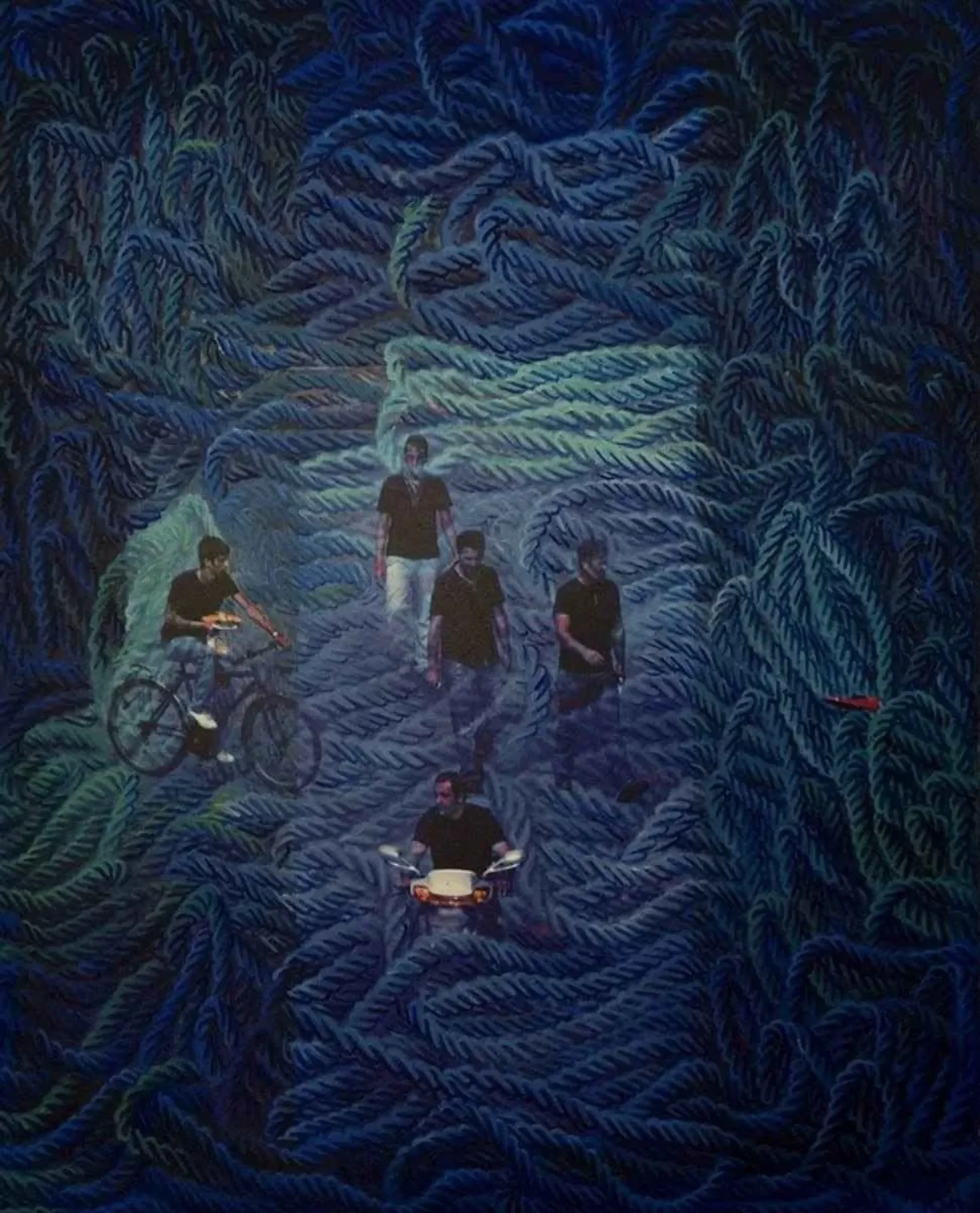 "Bul(uç)ma" eseri AHMET YEŞİL tarafından 2007 yılında 100x90 cm ölçülerinde Tuval üzeri yağlı boya tekniği ile yapılmıştır.