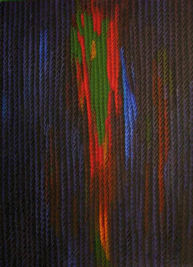 yakınlaştır "Görsel Dokunuşlar-IV" eseri AHMET YEŞİL tarafından 2010 yılında 80x70 cm ölçülerinde Tuval üzeri yağlı boya tekniği ile yapılmıştır.