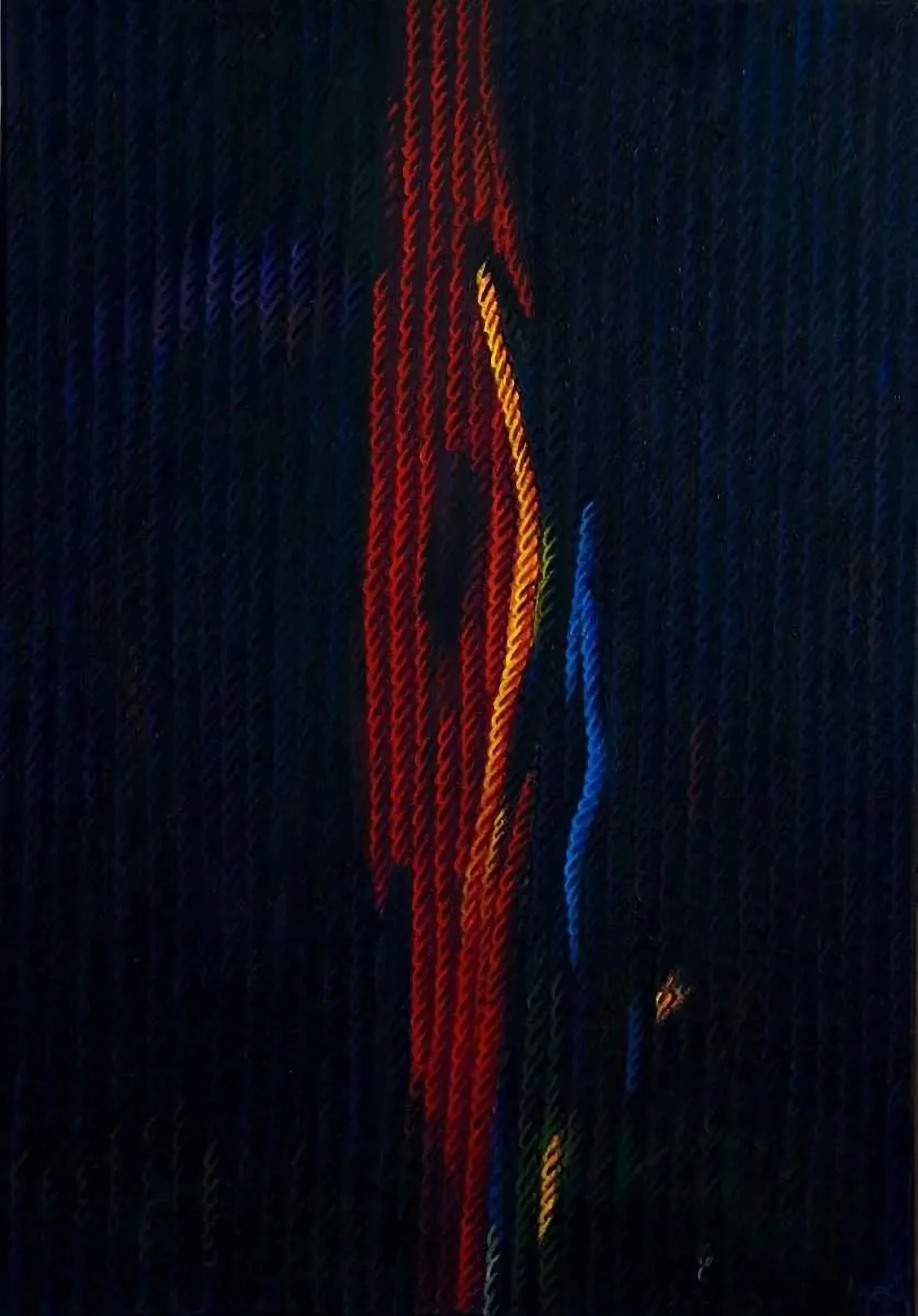 "Görsel Dokunuşlar-X" eseri AHMET YEŞİL tarafından 2009 yılında 90x70 cm ölçülerinde Tuval üzeri yağlı boya tekniği ile yapılmıştır.