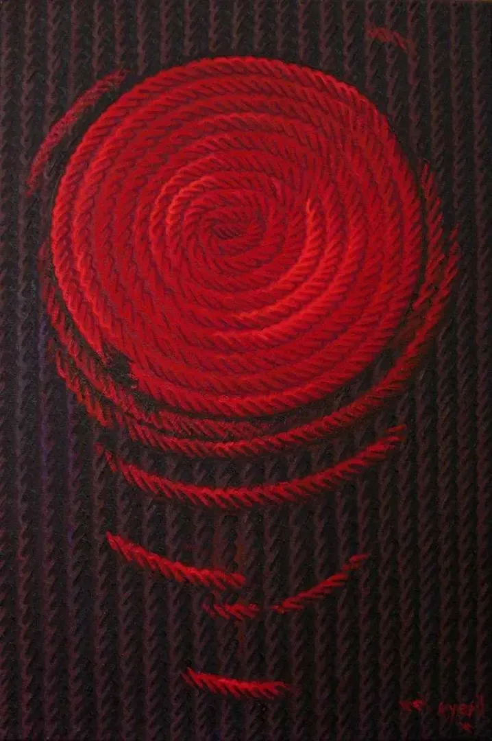 yakınlaştır "Kırmızı Üzerine" eseri AHMET YEŞİL tarafından 2010 yılında 60x45 cm ölçülerinde Tuval üzeri yağlı boya tekniği ile yapılmıştır.