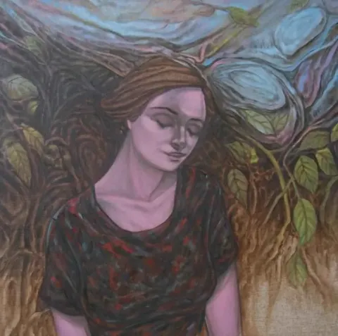 "Doğada" eseri CELALETTİN TANDOĞDU tarafından 2010 yılında 80x80 cm ölçülerinde Tuval üzeri yağlı boya tekniği ile yapılmıştır.