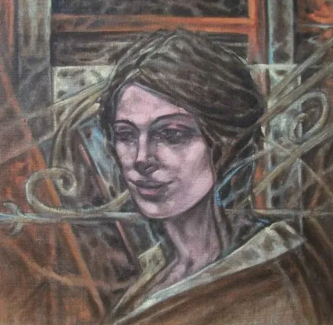 "Portre" eseri CELALETTİN TANDOĞDU tarafından 2010 yılında 40x40 cm ölçülerinde Tuval üzeri yağlı boya tekniği ile yapılmıştır.
