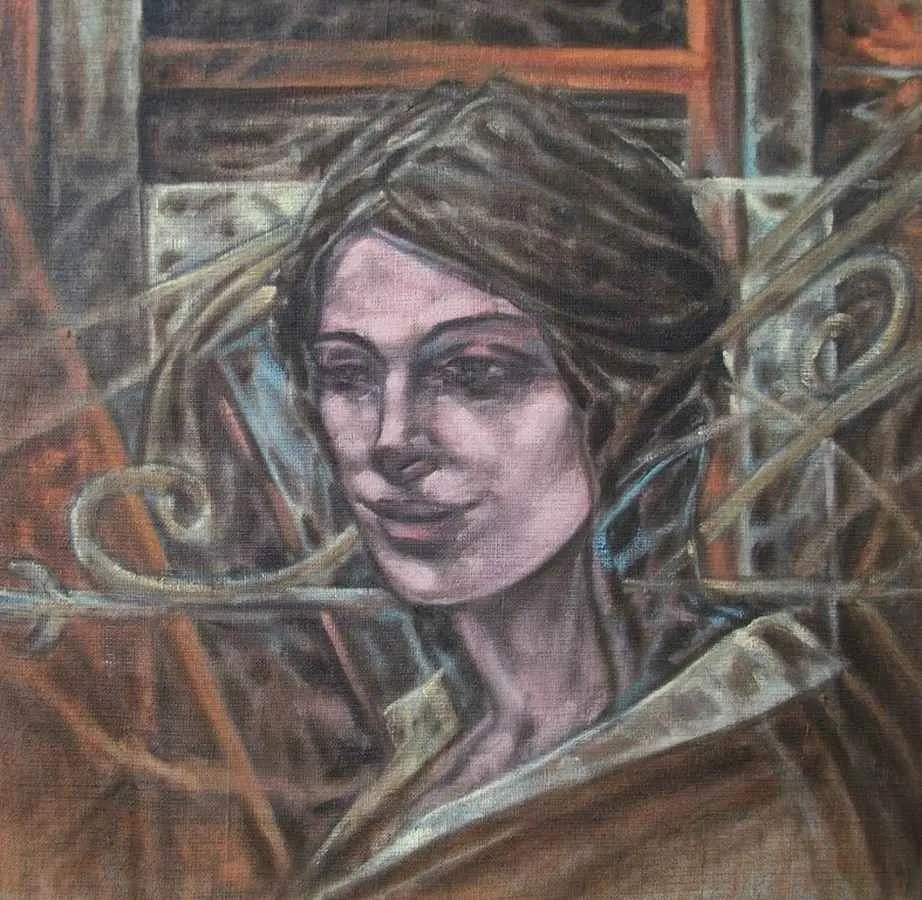 "Portre" eseri CELALETTİN TANDOĞDU tarafından 2010 yılında 40x40 cm ölçülerinde Tuval üzeri yağlı boya tekniği ile yapılmıştır.