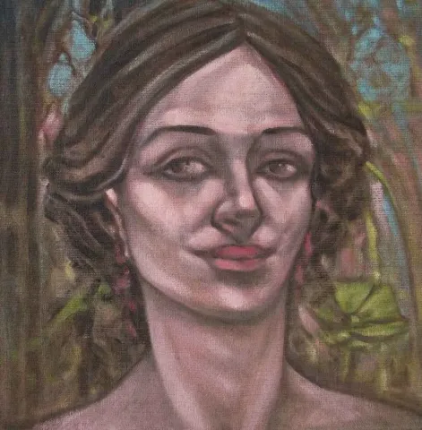 "Portre" eseri CELALETTİN TANDOĞDU tarafından 2010 yılında 40x40 cm ölçülerinde Tuval üzeri yağlı boya tekniği ile yapılmıştır.