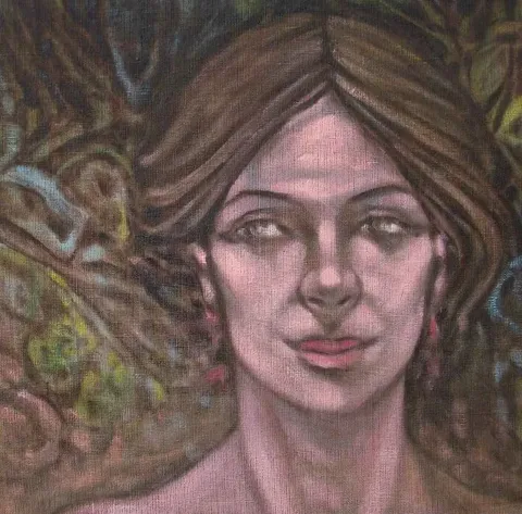 "Portre" eseri CELALETTİN TANDOĞDU tarafından 2010 yılında 40x40 cm ölçülerinde Tuval üzeri yağlı boya tekniği ile yapılmıştır.