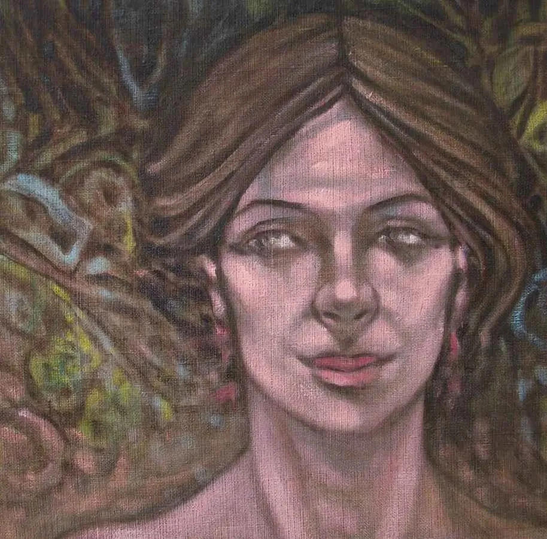 "Portre" eseri CELALETTİN TANDOĞDU tarafından 2010 yılında 40x40 cm ölçülerinde Tuval üzeri yağlı boya tekniği ile yapılmıştır.