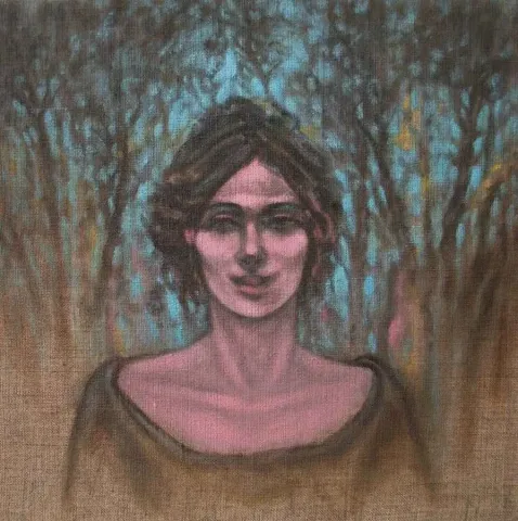 "Portre" eseri CELALETTİN TANDOĞDU tarafından 2010 yılında 31x31 cm ölçülerinde Tuval üzeri yağlı boya tekniği ile yapılmıştır.