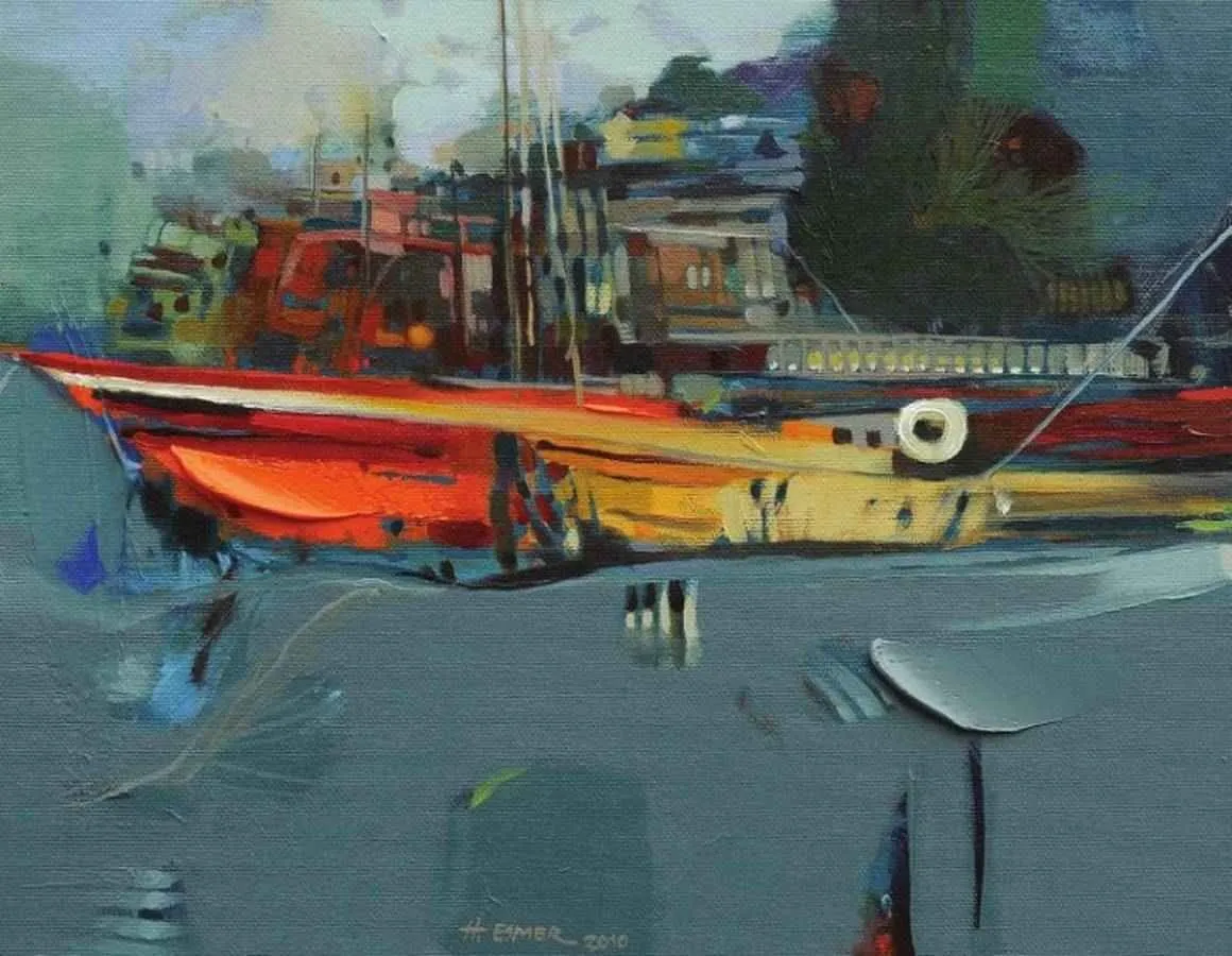 "Soyutlama" eseri HAKAN ESMER tarafından 2010 yılında 28x36 cm ölçülerinde Tuval üzeri yağlı boya tekniği ile yapılmıştır.
