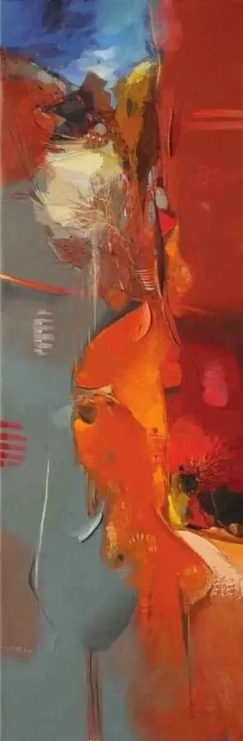"Soyutlama" eseri HAKAN ESMER tarafından 2010 yılında 120x40 cm ölçülerinde Tuval üzeri yağlı boya tekniği ile yapılmıştır.