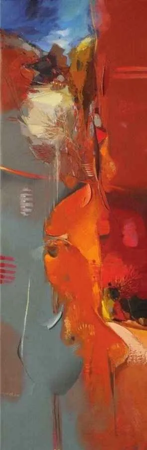 yakınlaştır "Soyutlama" eseri HAKAN ESMER tarafından 2010 yılında 120x40 cm ölçülerinde Tuval üzeri yağlı boya tekniği ile yapılmıştır.