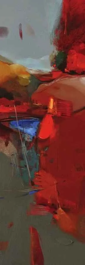 yakınlaştır "Soyutlama" eseri HAKAN ESMER tarafından 2010 yılında 120x40 cm ölçülerinde Tuval üzeri yağlı boya tekniği ile yapılmıştır.