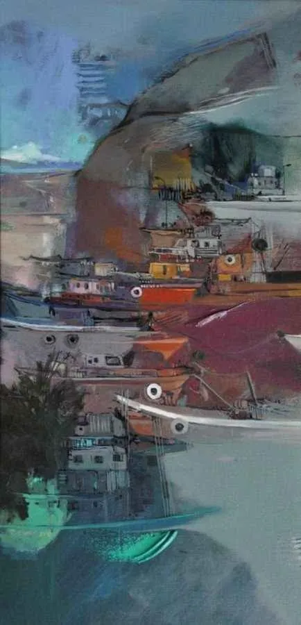 yakınlaştır "Heyamola" eseri HAKAN ESMER tarafından 2010 yılında 80x40 cm ölçülerinde Tuval üzeri yağlı boya tekniği ile yapılmıştır.