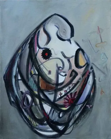 "isimsiz" eseri HALİL COŞKUN tarafından 2010 yılında 50x40 cm ölçülerinde Tuval üzeri yağlı boya tekniği ile yapılmıştır.