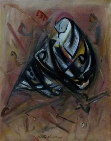 "isimsiz" eseri HALİL COŞKUN tarafından 2010 yılında 50x40 cm ölçülerinde Tuval üzeri yağlı boya tekniği ile yapılmıştır.