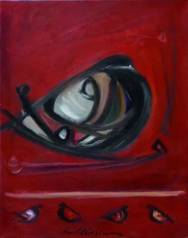 HALİL COŞKUN — “isimsiz”, 2010 "isimsiz" eseri HALİL COŞKUN tarafından 2010 yılında 50x40 cm ölçülerinde Tuval üzeri yağlı boya tekniği ile yapılmıştır.