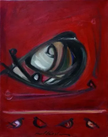 "isimsiz" eseri HALİL COŞKUN tarafından 2010 yılında 50x40 cm ölçülerinde Tuval üzeri yağlı boya tekniği ile yapılmıştır.