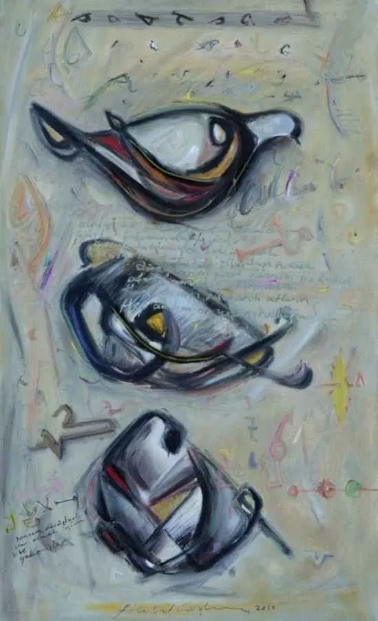 "isimsiz" eseri HALİL COŞKUN tarafından 2010 yılında 81x51 cm ölçülerinde Tuval üzeri yağlı boya tekniği ile yapılmıştır.