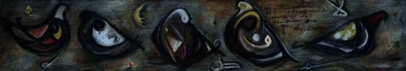 "isimsiz" eseri HALİL COŞKUN tarafından 2010 yılında 22x120 cm ölçülerinde Tuval üzeri yağlı boya tekniği ile yapılmıştır.
