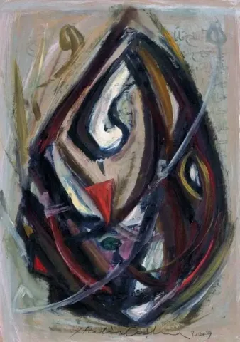 HALİL COŞKUN — “isimsiz”, 2010 "isimsiz" eseri HALİL COŞKUN tarafından 2010 yılında 40x28 cm ölçülerinde Tuval üzeri yağlı boya tekniği ile yapılmıştır.