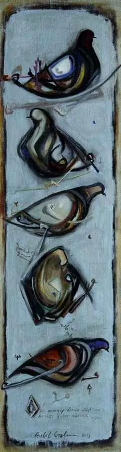 yakınlaştır "isimsiz" eseri HALİL COŞKUN tarafından 2010 yılında 81x51 cm ölçülerinde Tuval üzeri yağlı boya tekniği ile yapılmıştır.
