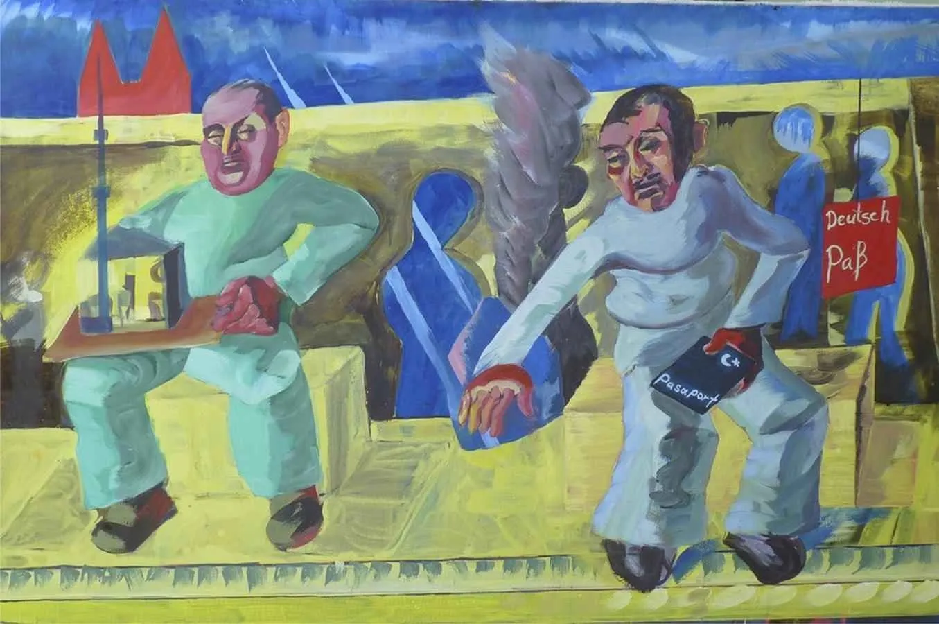 "Duvar dibi" eseri MEHMET ALAGÖZ tarafından 2009 yılında 120x180 cm ölçülerinde Tuval üzeri yağlı boya tekniği ile yapılmıştır.
