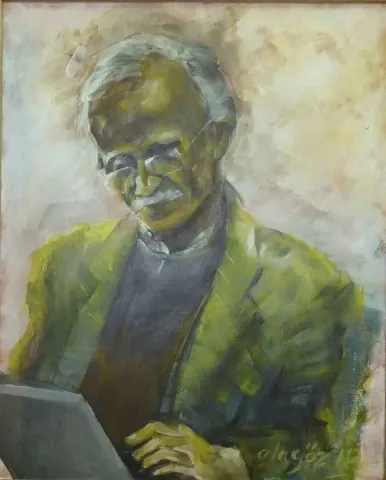 MEHMET ALAGÖZ — “E Özden”, 2010 "E Özden" eseri MEHMET ALAGÖZ tarafından 2010 yılında 81x65 cm ölçülerinde Tuval üzeri akrilik boya tekniği ile yapılmıştır.