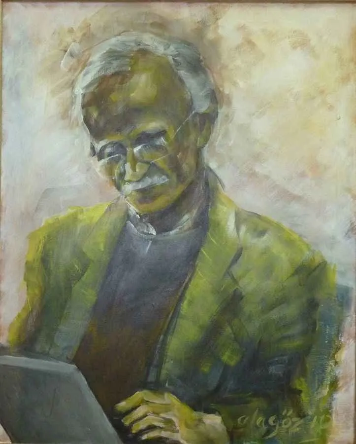yakınlaştır "E Özden" eseri MEHMET ALAGÖZ tarafından 2010 yılında 81x65 cm ölçülerinde Tuval üzeri akrilik boya tekniği ile yapılmıştır.