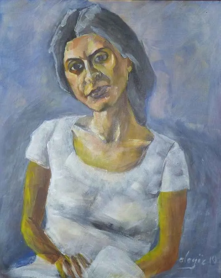 yakınlaştır "Burcu" eseri MEHMET ALAGÖZ tarafından 2010 yılında 81x65 cm ölçülerinde Tuval üzeri akrilik boya tekniği ile yapılmıştır.