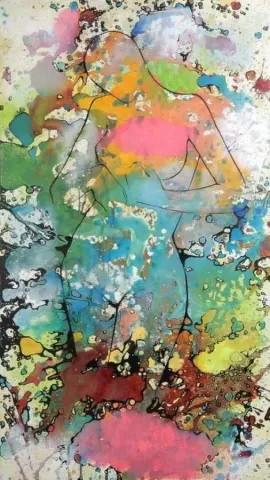 "isimsiz" eseri MEHMET DEDE tarafından 2010 yılında 90x84 cm ölçülerinde Tuval üzeri karışık teknik tekniği ile yapılmıştır.