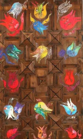 "isimsiz" eseri MEHMET DEDE tarafından 2010 yılında 100x50 cm ölçülerinde Tuval üzeri akrilik boya tekniği ile yapılmıştır.