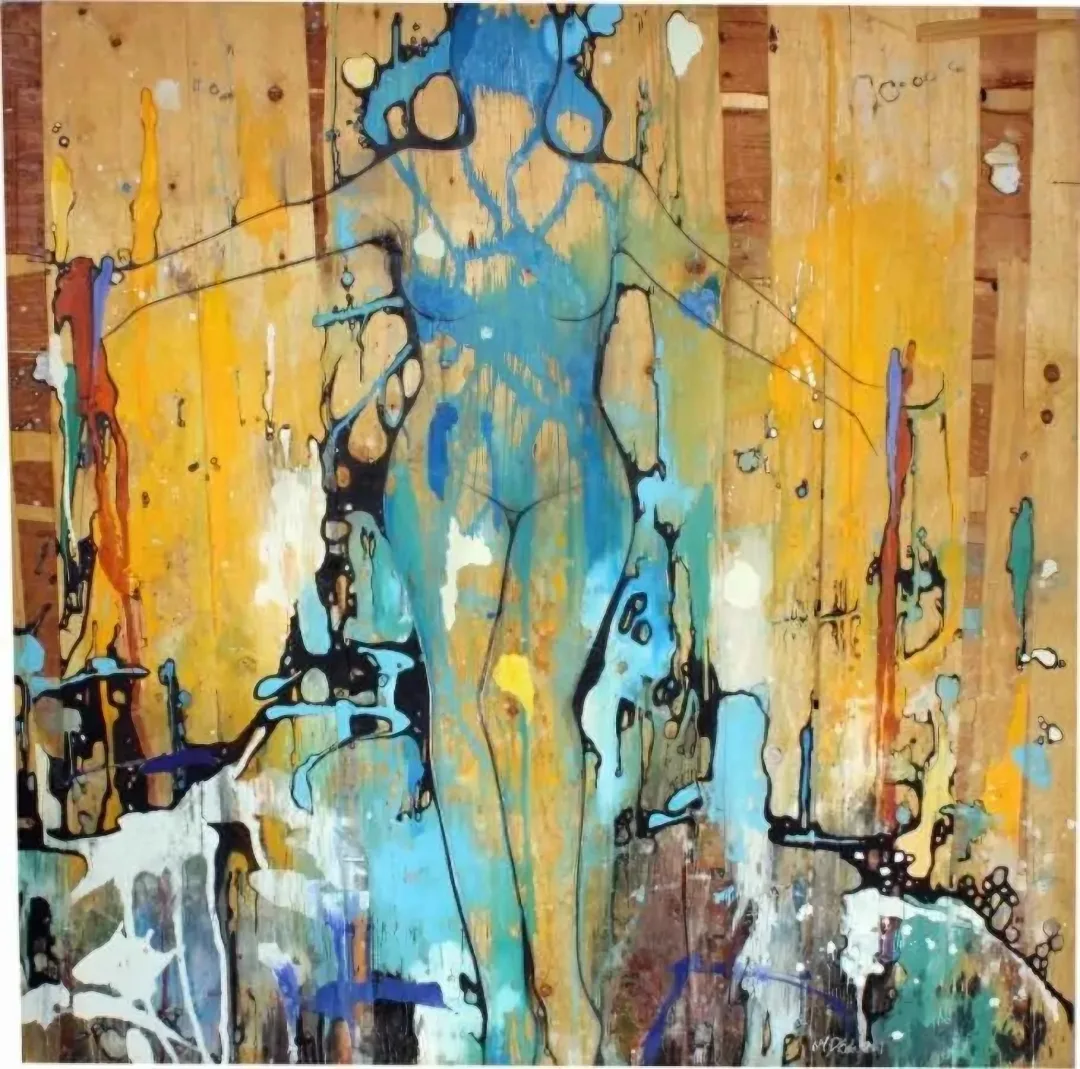 "isimsiz" eseri MEHMET DEDE tarafından 2008 yılında 100x50 cm ölçülerinde Tuval üzeri akrilik boya tekniği ile yapılmıştır.