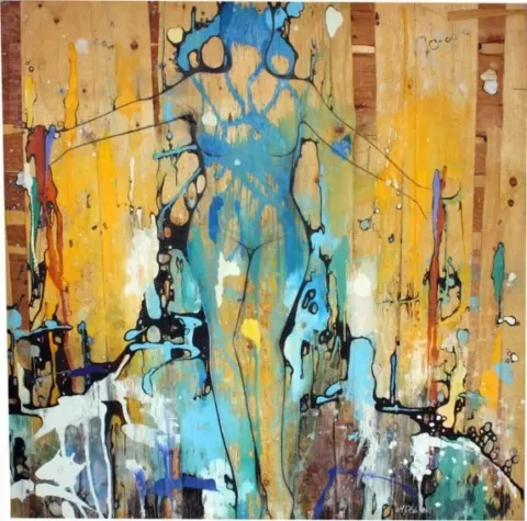 MEHMET DEDE — “isimsiz”, 2008 "isimsiz" eseri MEHMET DEDE tarafından 2008 yılında 100x50 cm ölçülerinde Tuval üzeri akrilik boya tekniği ile yapılmıştır.