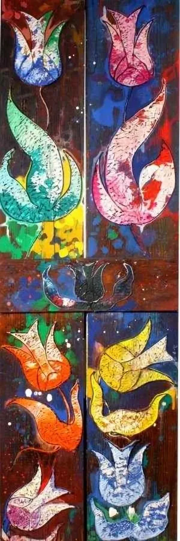 "isimsiz" eseri MEHMET DEDE tarafından 2010 yılında 151x49 cm ölçülerinde Tuval üzeri karışık teknik tekniği ile yapılmıştır.