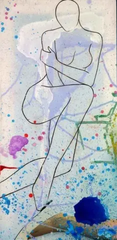 MEHMET DEDE — “isimsiz”, 2007 "isimsiz" eseri MEHMET DEDE tarafından 2007 yılında 80x40 cm ölçülerinde Tuval üzeri karışık teknik tekniği ile yapılmıştır.