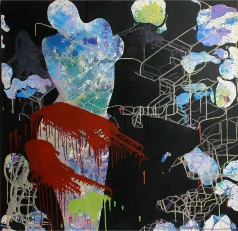 MEHMET DEDE — “isimsiz”, 2008 "isimsiz" eseri MEHMET DEDE tarafından 2008 yılında 100x90 cm ölçülerinde Tuval üzeri akrilik boya tekniği ile yapılmıştır.