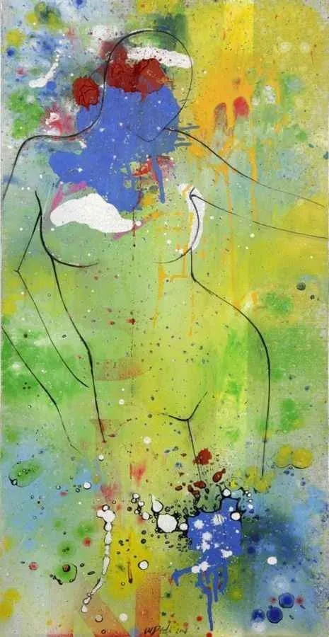 MEHMET DEDE — “isimsiz”, 2008 "isimsiz" eseri MEHMET DEDE tarafından 2008 yılında 100x50 cm ölçülerinde Tuval üzeri akrilik boya tekniği ile yapılmıştır.