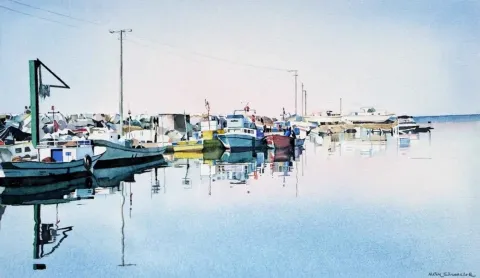 METİN SÖNMEZLER — “isimsiz”, 2010 "isimsiz" eseri METİN SÖNMEZLER tarafından 2010 yılında 29x44 cm ölçülerinde Kağıt üzeri sulu boya tekniği ile yapılmıştır.