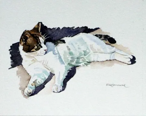 METİN SÖNMEZLER — “isimsiz”, 2010 "isimsiz" eseri METİN SÖNMEZLER tarafından 2010 yılında 18x25 cm ölçülerinde Kağıt üzeri sulu boya tekniği ile yapılmıştır.